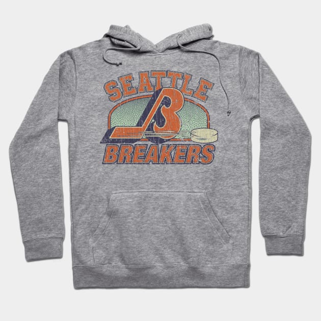 Seattle Breakers Hockey 1977 Hoodie by JCD666